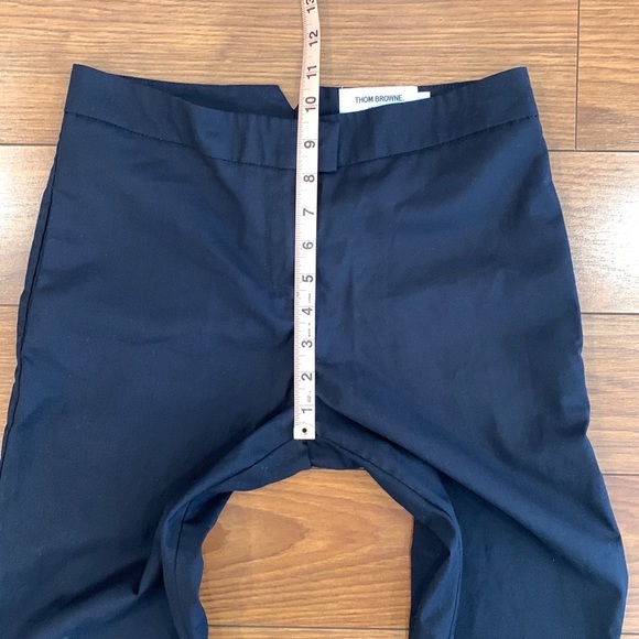 THOM BROWNE Style Crop Navy Trousers - Picture 13 of 16